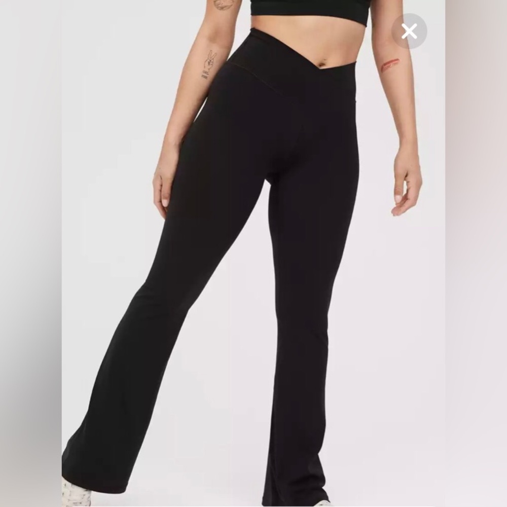 Aerie Crossover Flare Leggings